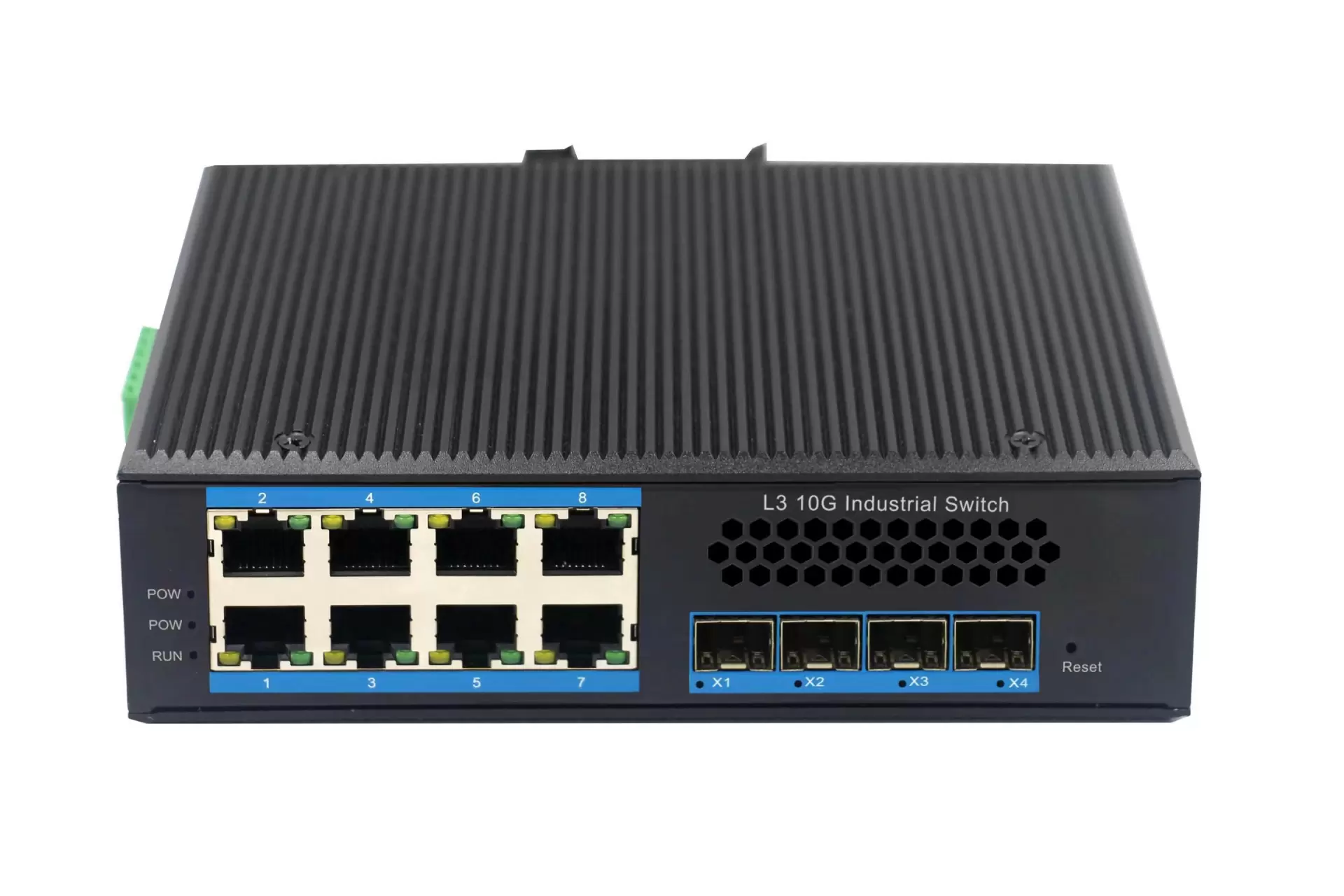 high performance L3 core Industrial switch launched with 8+4 Port, 4+4 Port