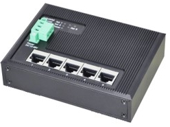  Desktop, 5-Port Industrial Switch, Fast, Din-rail install Desktop style, Alliuminun Unmanaged Industrial Switch, 5-Port RJ45 10/100Mbps, Power supply: DC12~52V, work temperature：-40℃-80℃ ZXR05F-IC