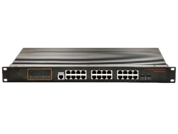 Rack-mountable, Alliuminun L2 Managed Industrial PoE Switch, 10/100Mbps 24-Port RJ45(PoE)+2-Port gigabit SFP, Power supply: AC110-240V (built-in 450W power supply), -40 ℃-80℃ POE ZX224GFSP-MU-SFP