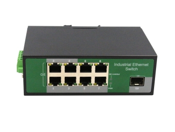 8 Port RJ45+1 Port optical Industrial POE switch, 10/100/1000Mbps +8 port POE ZXDL18GP