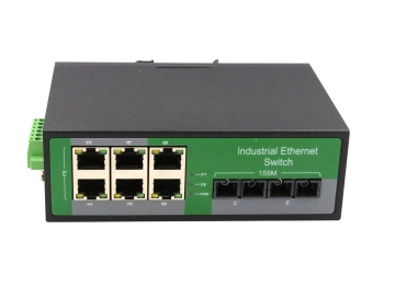 Industrial level 6 Port RJ45+2 Port optical Industrial POE switch 10/100Mbps ,output ,fixed optical original made in China +4 port POE ZXRL26FP