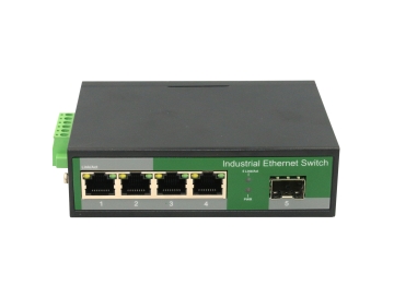 4 Port RJ45+1 Port optical Industrial POE switch, 10/100Mbps 4 port POE ZXDL14FP-SFP