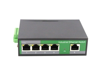 Cost effective 5 Port Industrial switch 100Mbps , metal case, suites for rough environment at -40 ~75  ℃, a best Choice for OEM wholesale, distributor, e - Commerce zxll05f